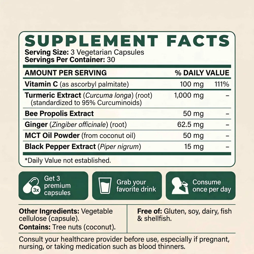 FineRoot supplement facts panel: serving size 3 vegetarian capsules, 30 servings per container